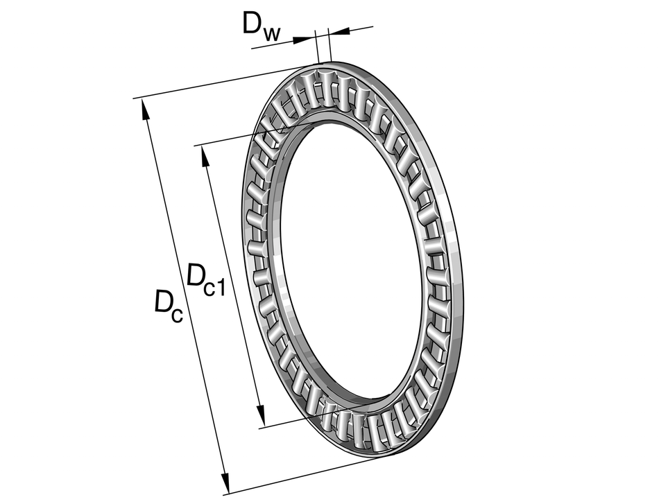 AXK140180-A/0-10-INA Axial Needle Roller And Cage Assembly