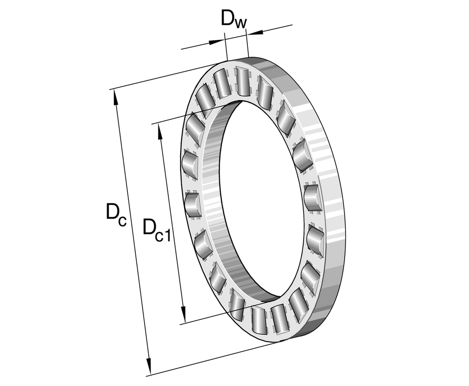 K81118-TV/0-8-INA Axial Cyl Roller And Cage Assy -Ls