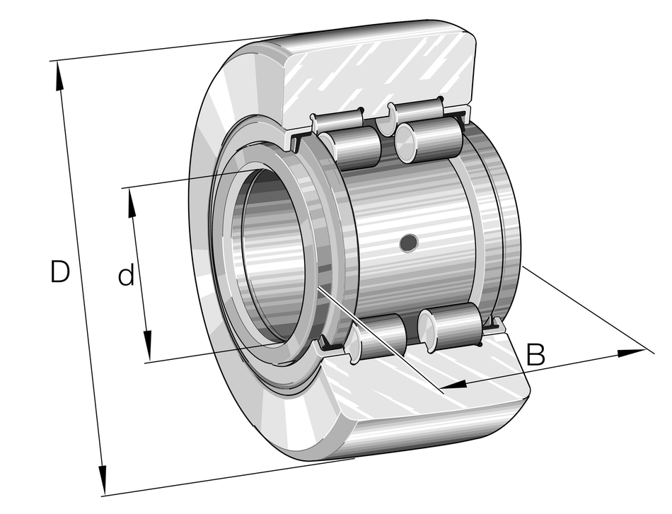 PWTR17-2RS-XL-INA Yoke Type Track Roller