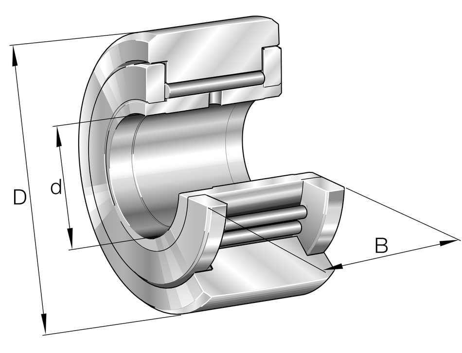 NATV8-INA Yoke Type Track Roller