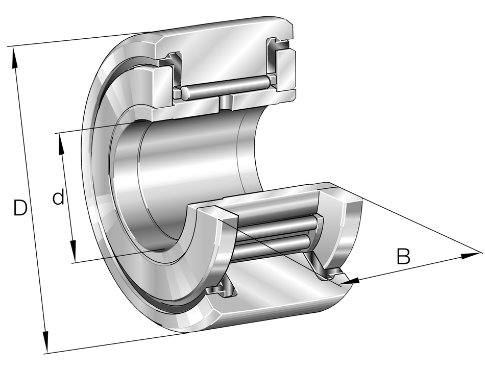 NATR6-X-PP-A-INA Yoke Type Track Roller