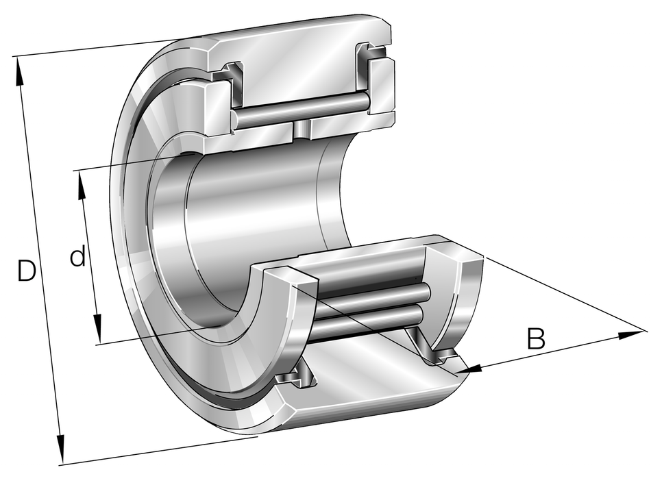 NATV50-PP-A-INA Yoke Type Track Roller