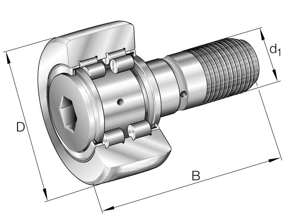 PWKR47-2RS-XL-INA Yoke Type Track Roller