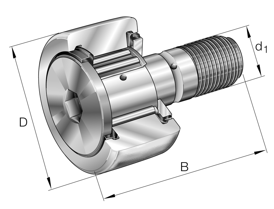 KR62-X-PP-A-NMT-INA Yoke Type Track Roller