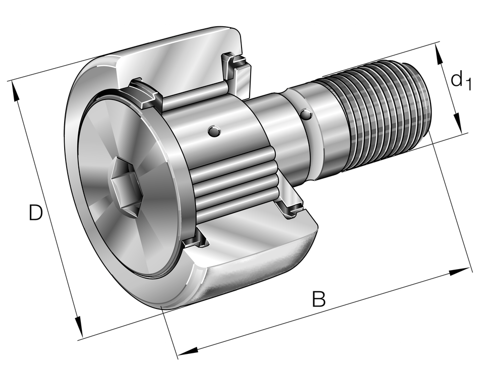 KRV72-PP-A-INA Yoke Type Track Roller