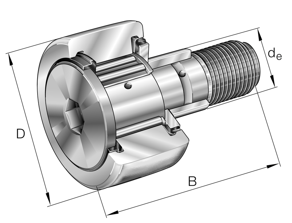 KRE62-PP-A-NMT-INA Yoke Type Track Roller