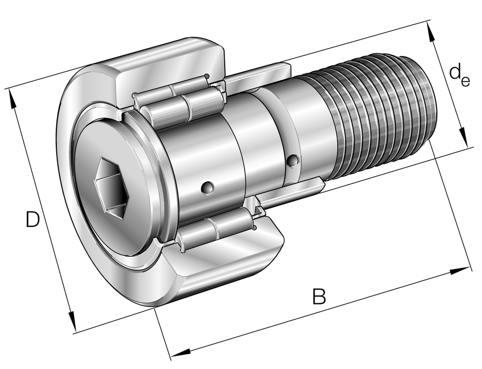 NUKRE72-A-INA Yoke Type Track Roller