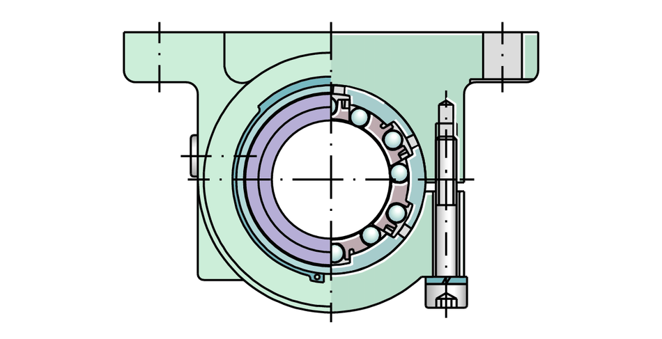 KGBS12-PP-AS-INA Linear Ball Bearing And Housing Unit