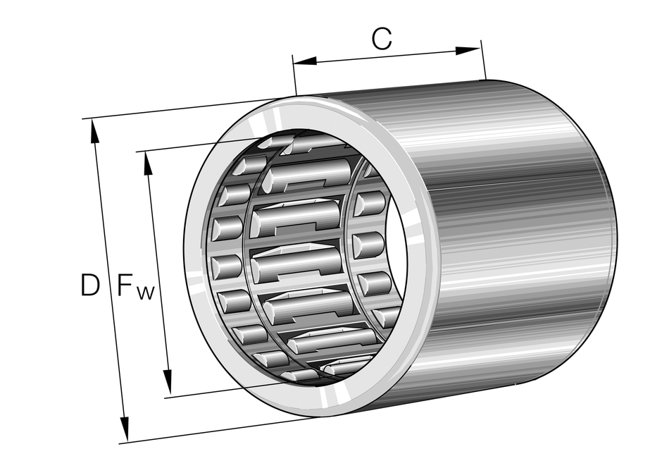 HFLZ061014-A-L564-INA Drawn Cup Roller Clutch