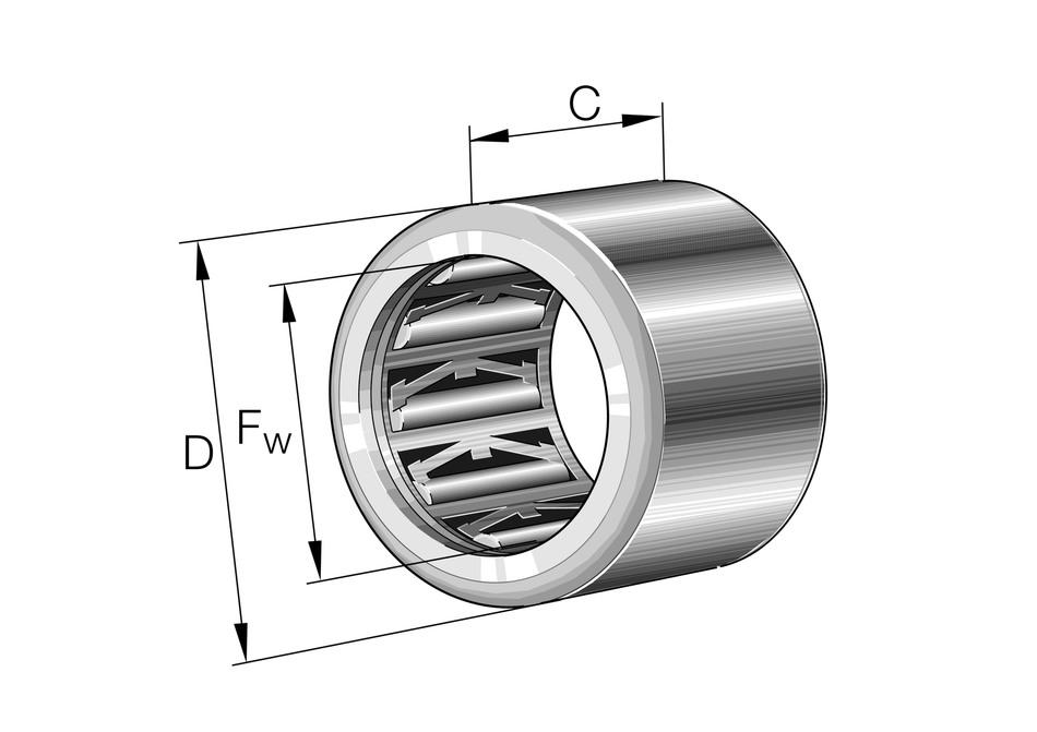 HF0306-KF-L564-INA Drawn Cup Roller Clutch