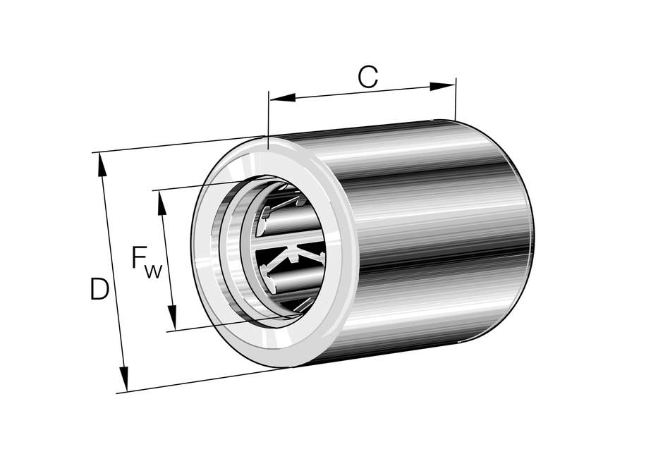 HFL0615-KF-L564-INA Drawn Cup Roller Clutch