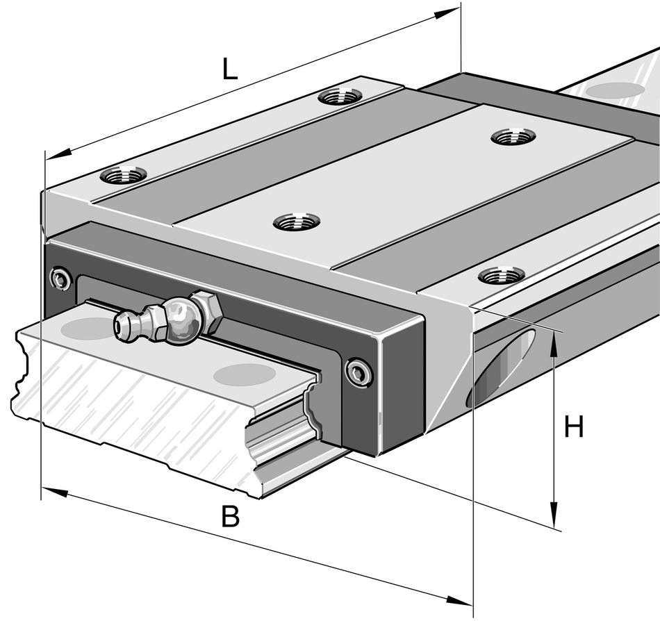 KWVE35-WL-V0-G4-INA Recirculating Ball Bearing Carriage