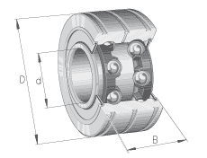 G5205-2RS-N-INA Angular Contact Ball Bearing