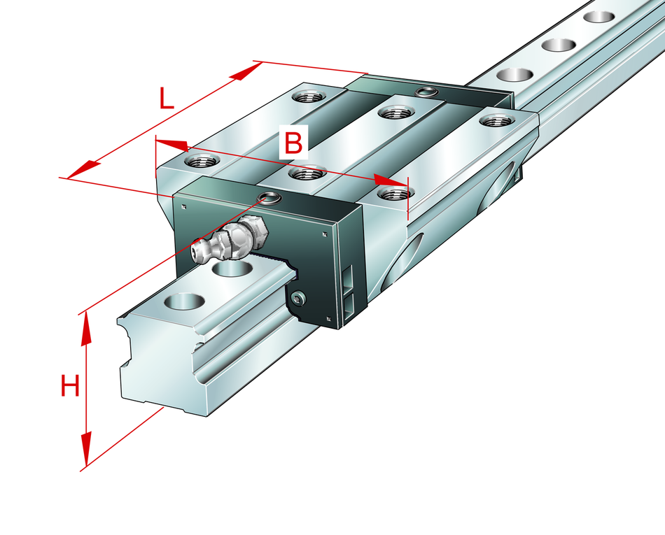 KWSE20-RROC-V1-G3-INA Recirculating Ball Bearing Carriage