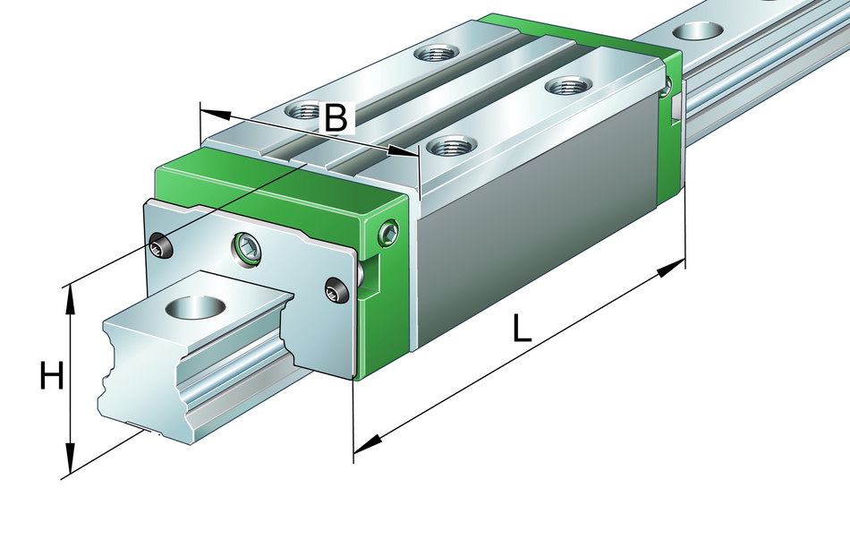KWVE25-B-ES-V0-G3-INA Recirculating Ball Bearing Carriage