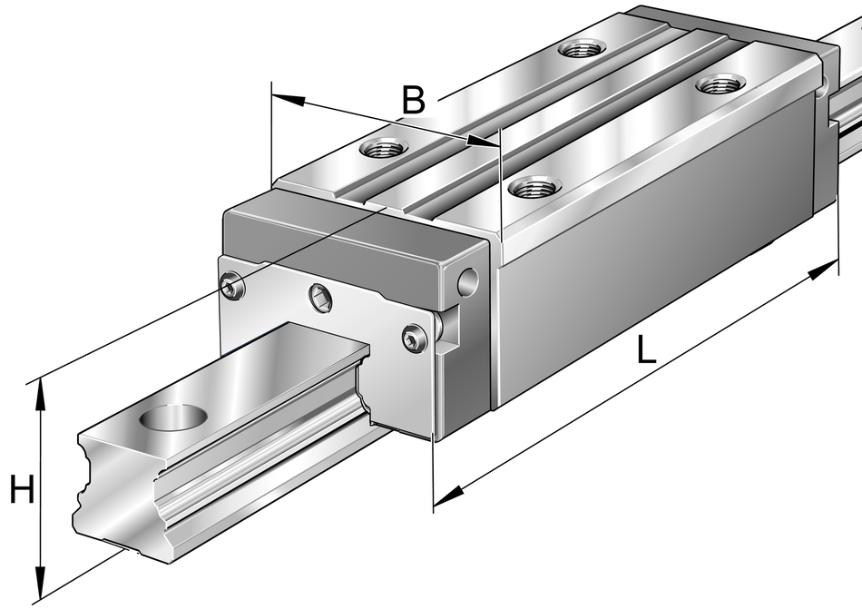 KWVE45-B-HL-V0-G4-INA Recirculating Ball Bearing Carriage