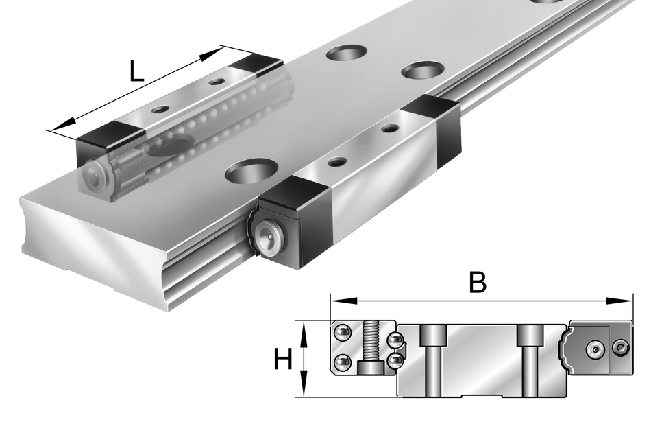 KUVS10-B-INA Linear Recirculating Ball Bearing Unit