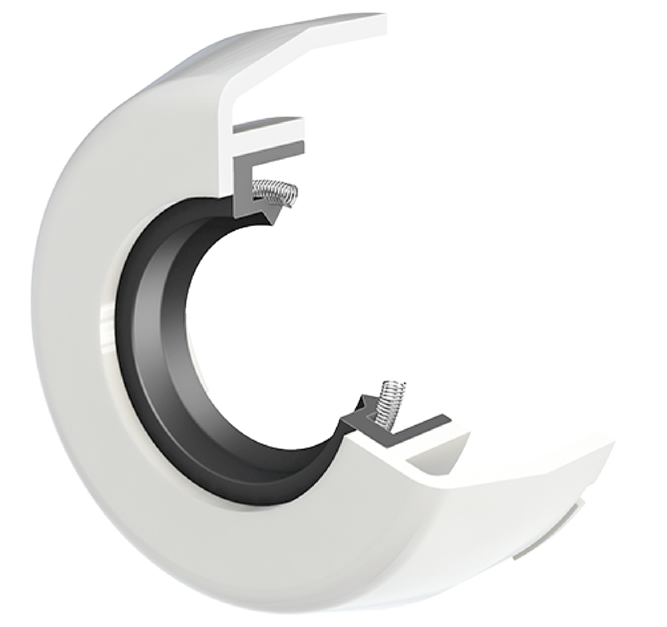 KASK06-S-R-NBR-WHT-INA End Cap