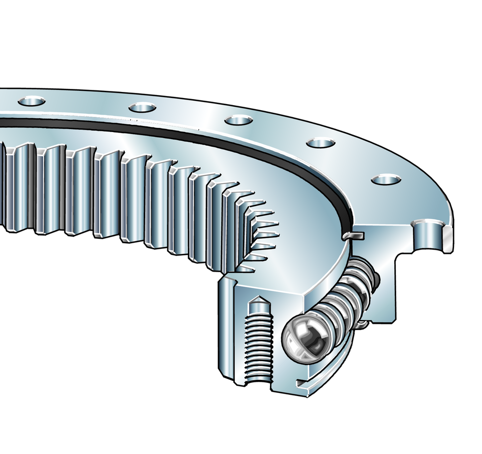 VLI200414-N-INA Slewing Ring. 4 Point Contact Bearing. Internal Gear Teeth