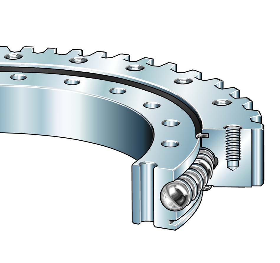 VSA251055-N-INA Slewing Ring. 4 Point Contact Bearing. External Gear Teeth