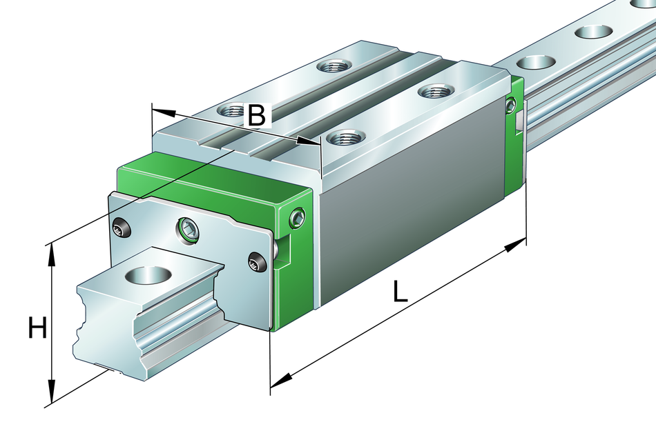 KWVE45-B-H-UG-V1-G3-INA Recirculating Ball Bearing Carriage