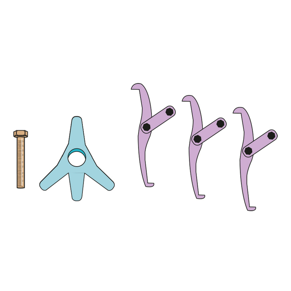 Mechanical Reversible 2/3 Leg Puller 0-200mm