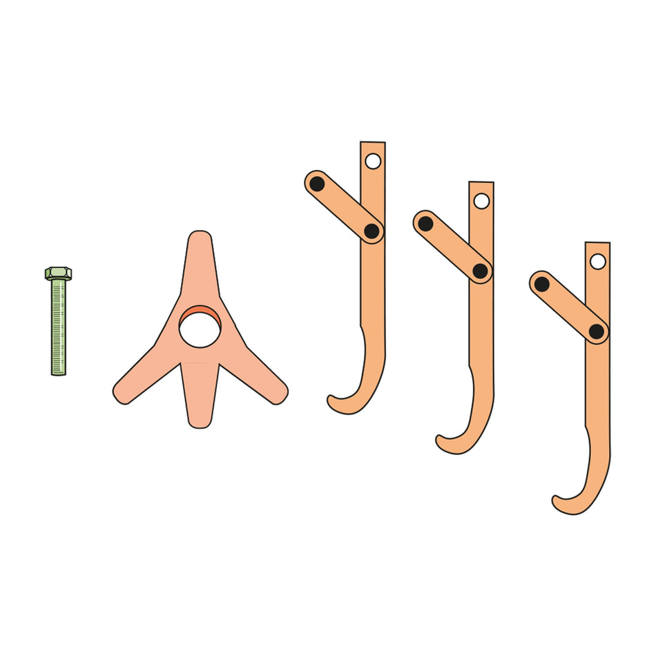 Mechanical Adjustable 2/3 Leg Puller 0-320mm