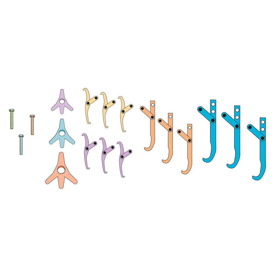 Mechanical 2/3 Leg Puller Kit 0-350mm