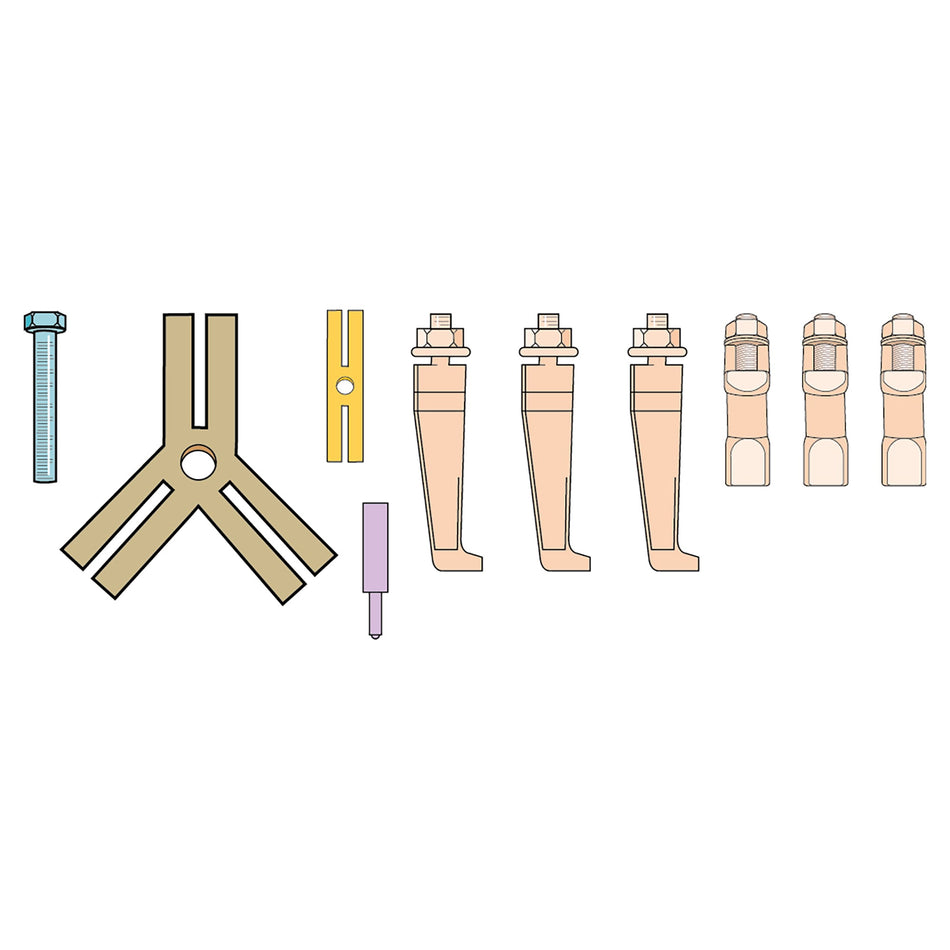 Mechanical Thin Jaw 2/3 Leg Puller Kit 75mm