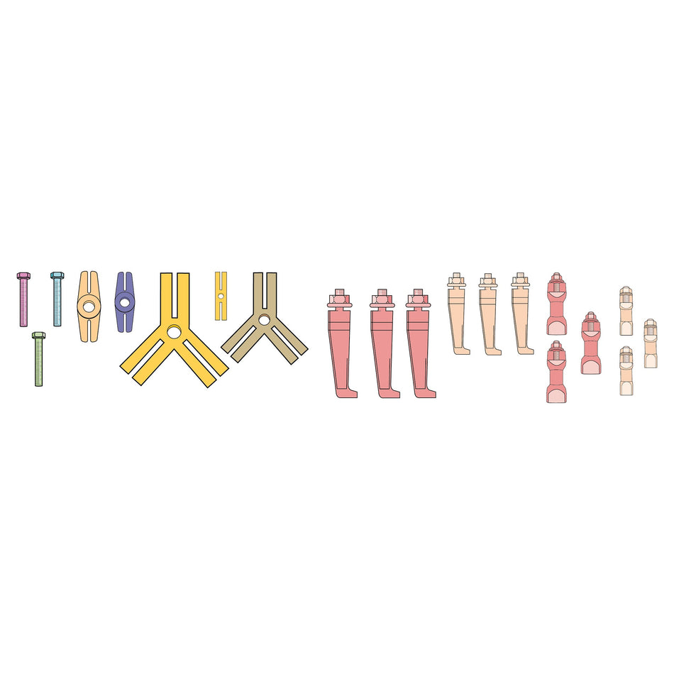 Mechanical Thin Jaw 2/3 Leg Puller Kit 0-225mm