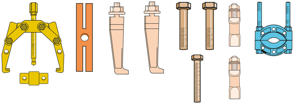 Mechanical Puller & Separator Kit 75mm 09305300