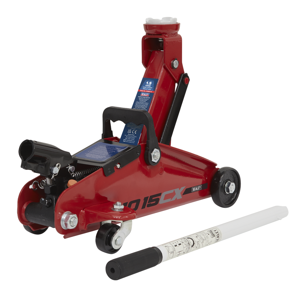 1015CX Short Chassis Trolley Jack 1.5 Tonne