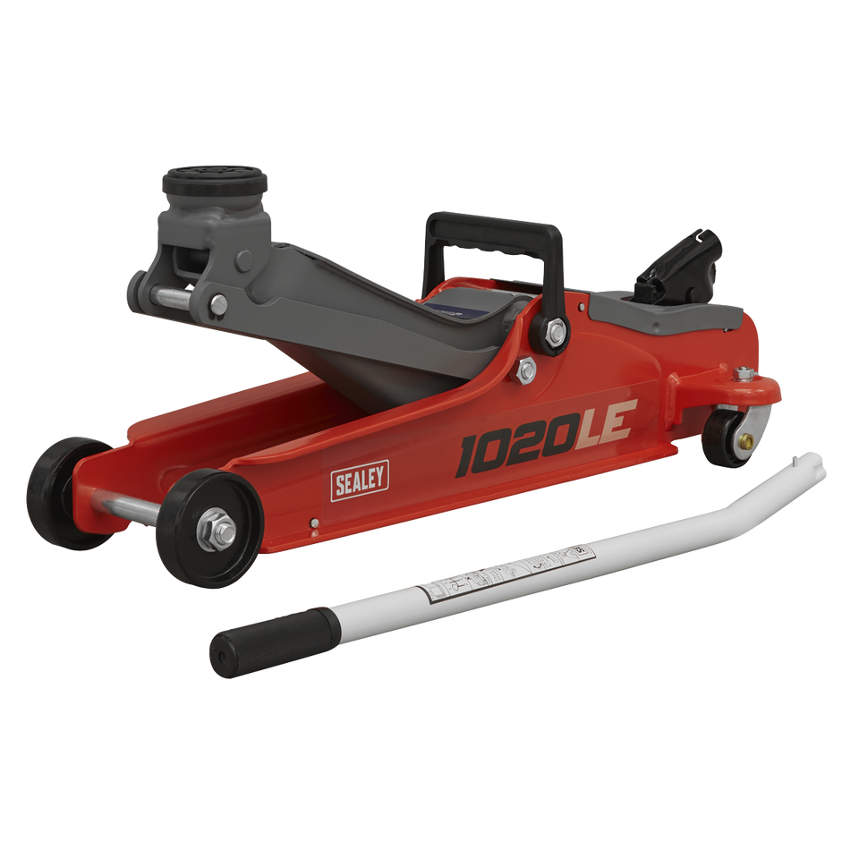 1020LE Low Profile Short Chassis Trolley Jack 2 Tonne - Red