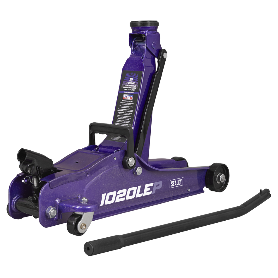 1020LEP Low Profile Short Chassis Trolley Jack 2 Tonne - Purple