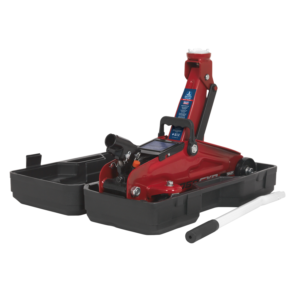 1050CXD Short Chassis Trolley Jack with Storage Case 2 Tonne