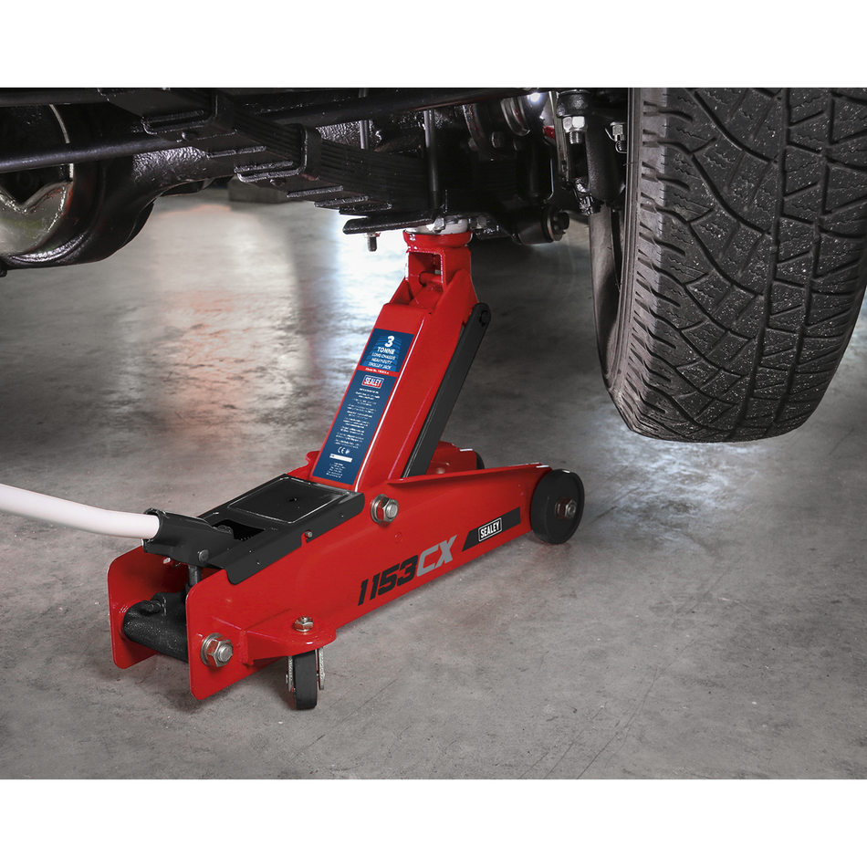 1153CX Heavy-Duty Long Reach Trolley Jack 3 Tonne