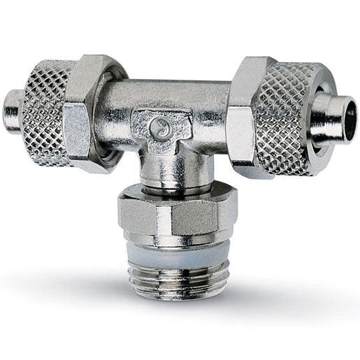 1431 8/6-1/4 Brass rapid push-on fittings for plastic tubes (Pack of 25)