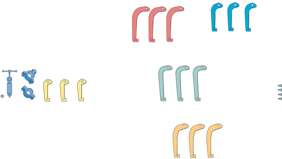 Hydraulic 2/3 Leg Puller Kit 50-100mm
