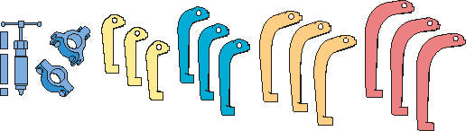 Hydraulic 2/3 Leg Puller Kit 50-250mm