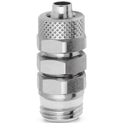 1560 10/8-1/4 Brass rapid push-on fittings for plastic tubes (Pack of 25)