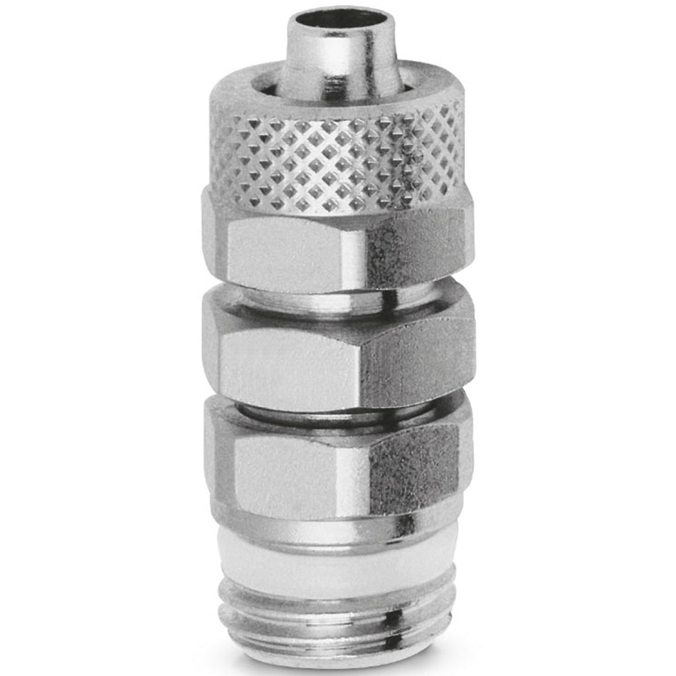 1560 8/6-1/4 Brass rapid push-on fittings for plastic tubes (Pack of 25)