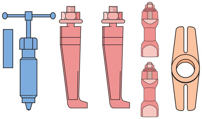 Hydraulic Thin Jaw 2 Leg Puller 50-225mm