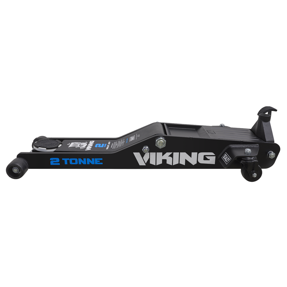 2100TB Viking Low Profile Professional Long Reach Trolley Jack with Rocket Lift 2 Tonne