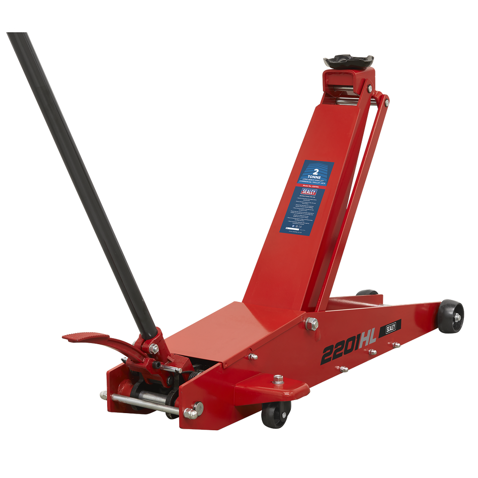 2201HL Long Reach High Lift Commercial Trolley Jack 2 Tonne