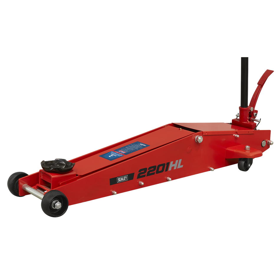 2201HL Long Reach High Lift Commercial Trolley Jack 2 Tonne