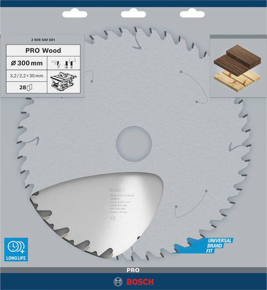 Bosch - Table Saw Blade Speedline for Wood 300 x 30 x 3.2mm