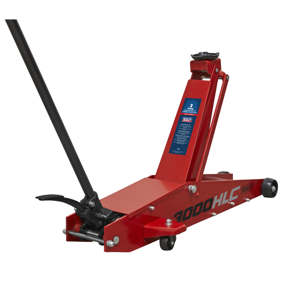 3000HLC Premier Long Reach High Lift Trolley Jack 3 Tonne
