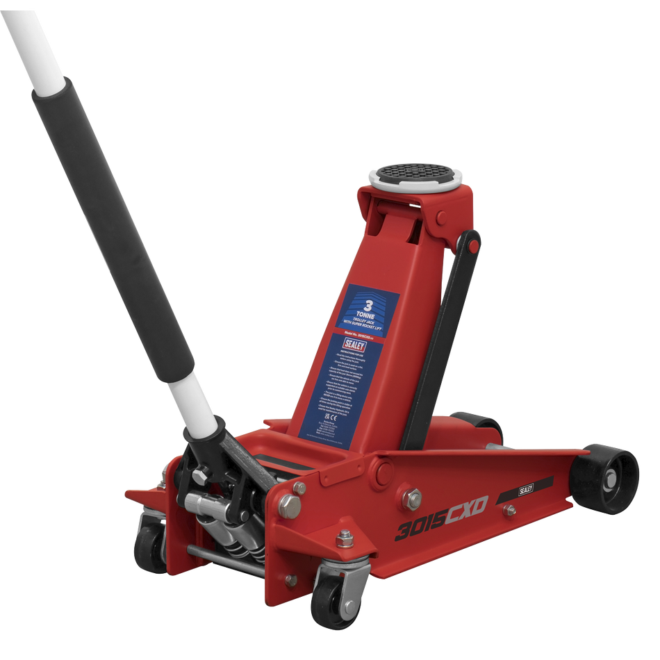 3015CXD Trolley Jack with Super Rocket Lift 3 Tonne