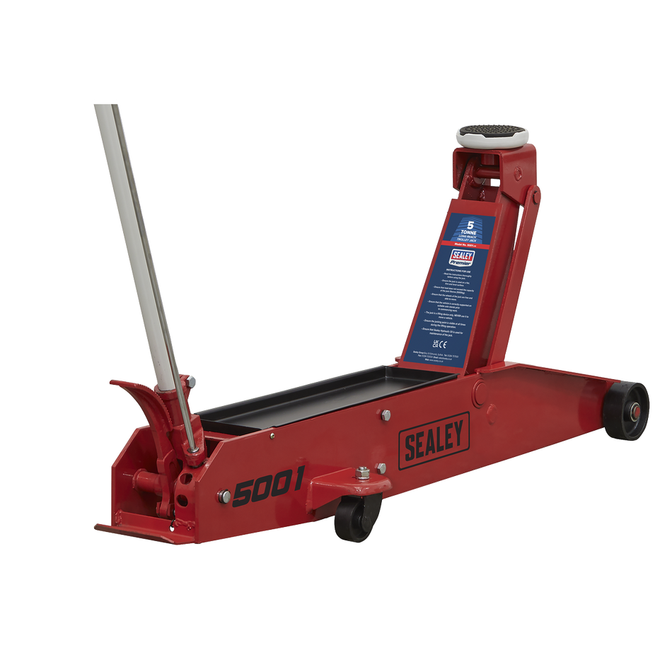 5001 Premier Long Reach Trolley Jack 5 Tonne
