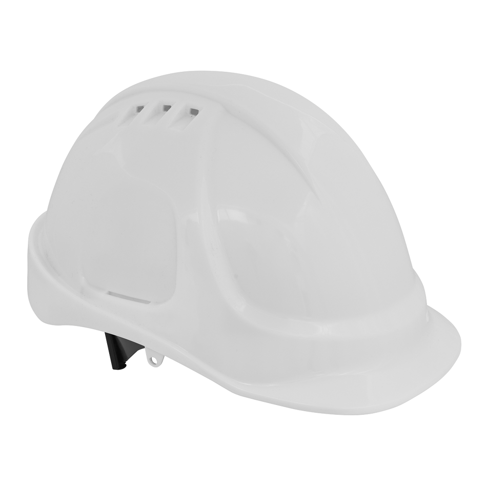 502W Vented Safety Helmet - White